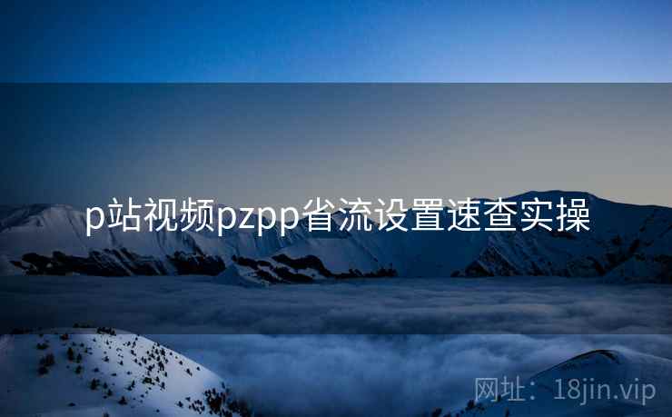 p站视频pzpp省流设置速查实操 p站视频pzpp省流设置速查实操